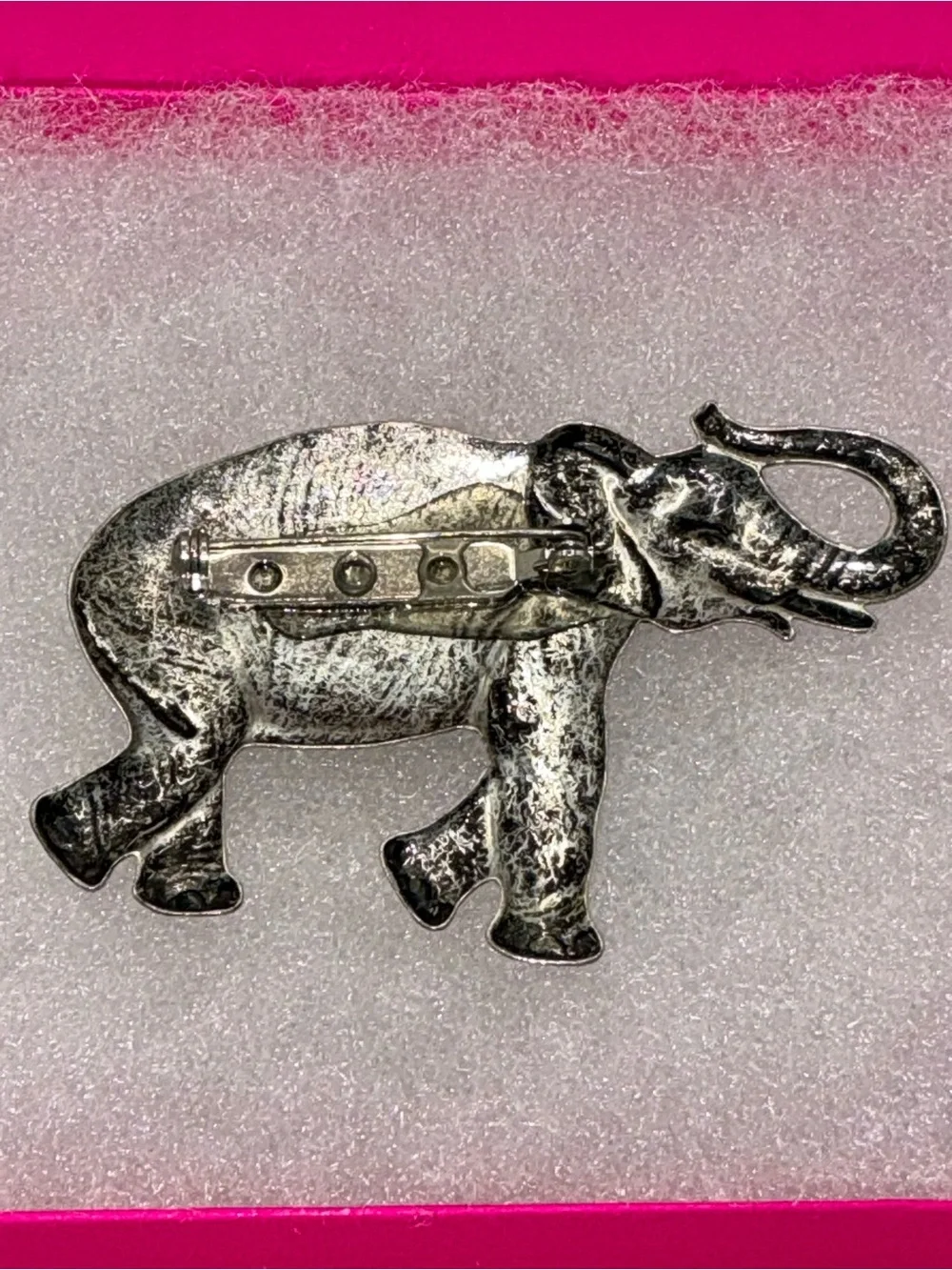 Vintage Silver Elephant Brooch